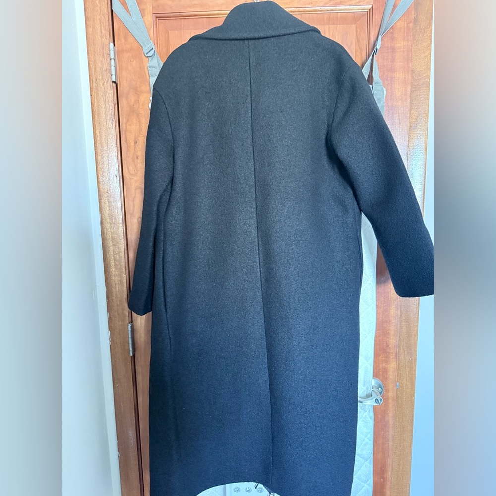 Marcella Black 100% Wool Coat The Elizabeth sz Small - Picture 5 of 6